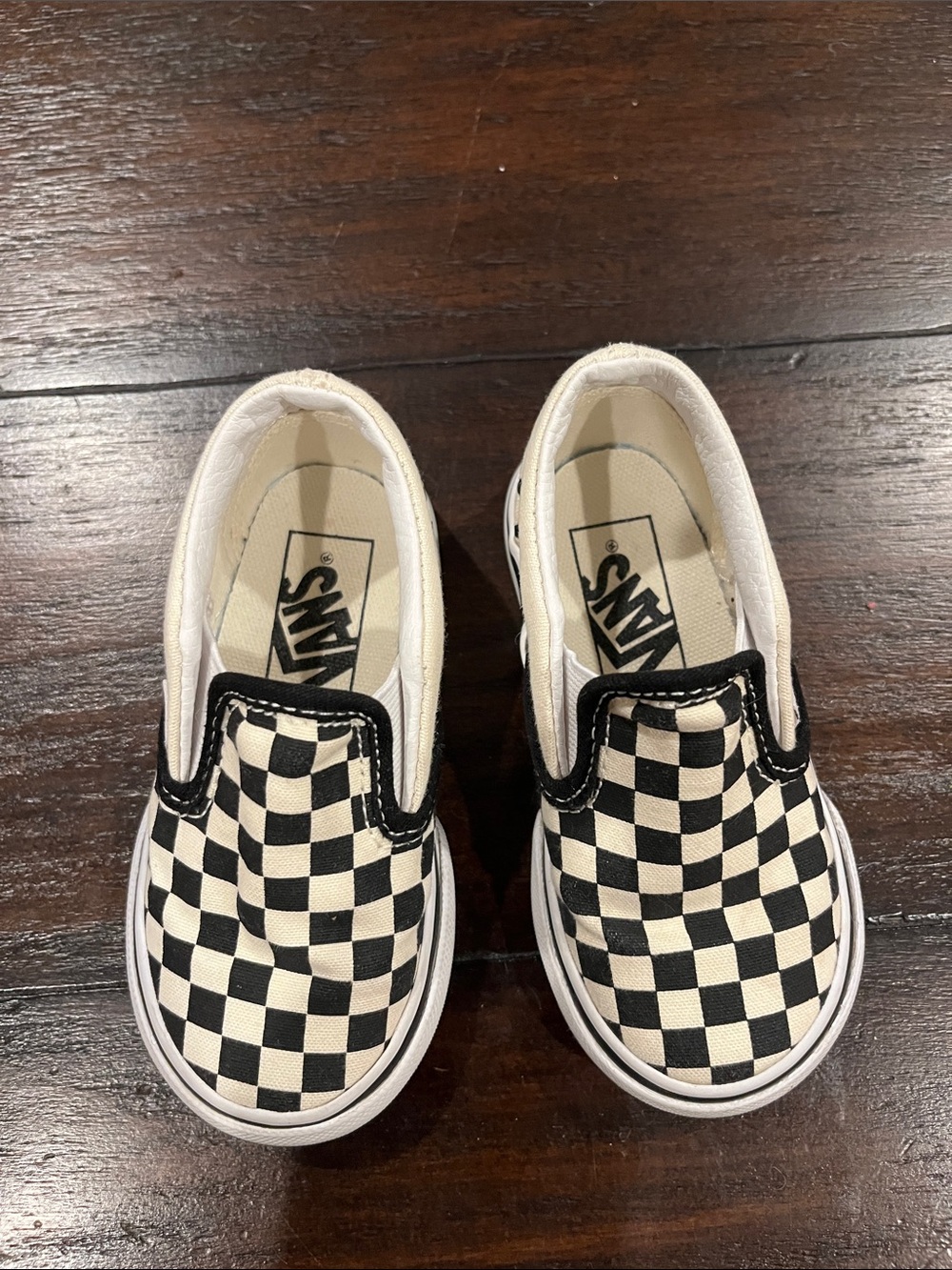 Vans toddler Slip-On Checkerboard — Black & White